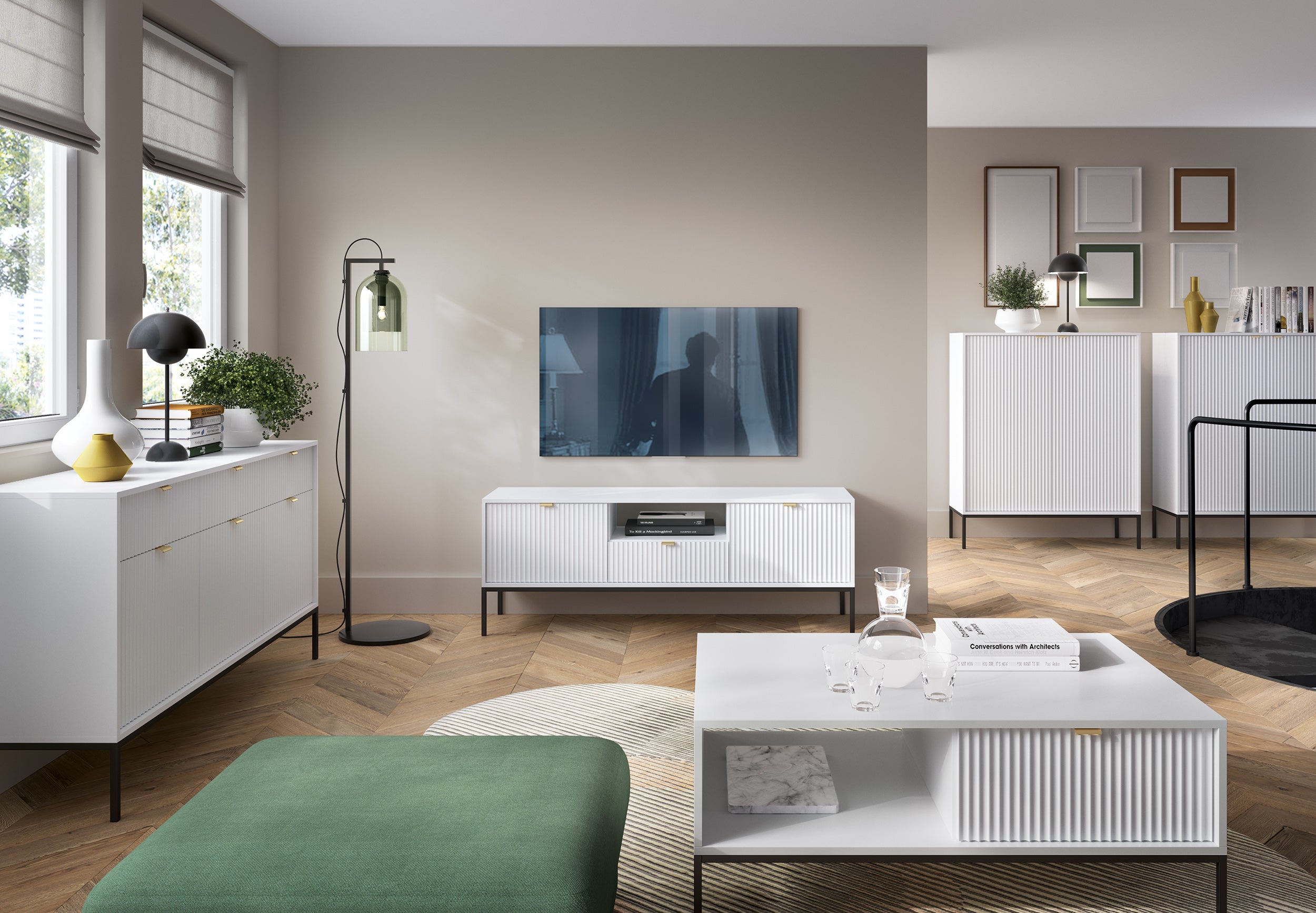Ridge 2 Door Highboard W104cm