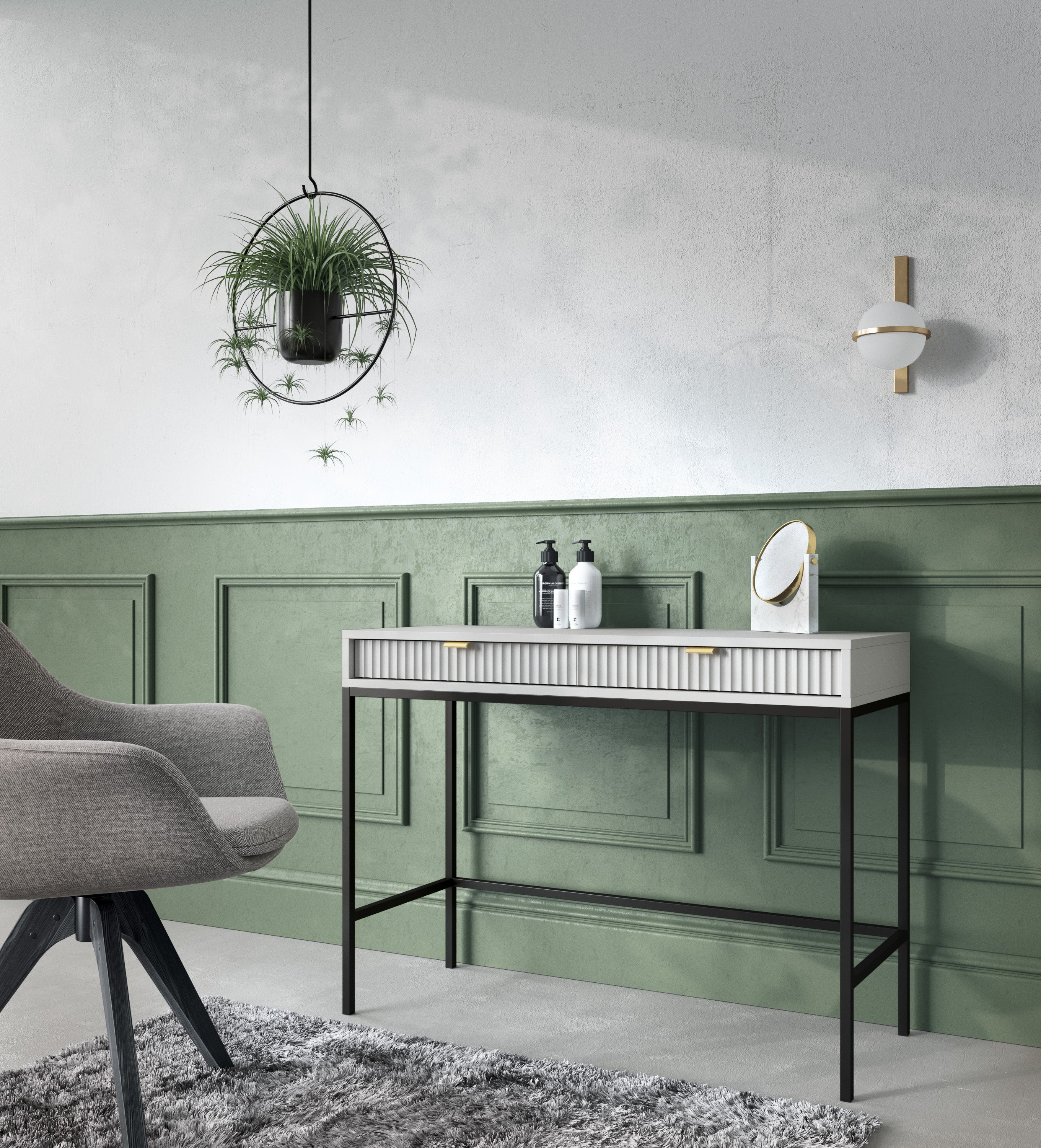 Ridge Dressing Table/Console Table/Desk W104cm