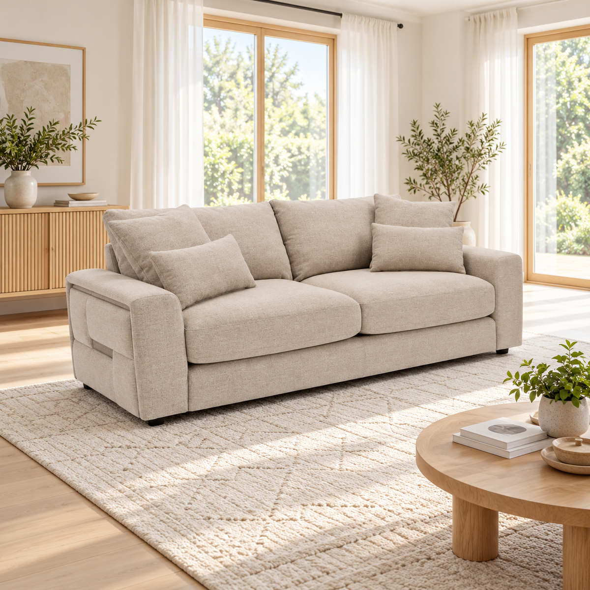 Orion 3 Seater Fabric Sofa