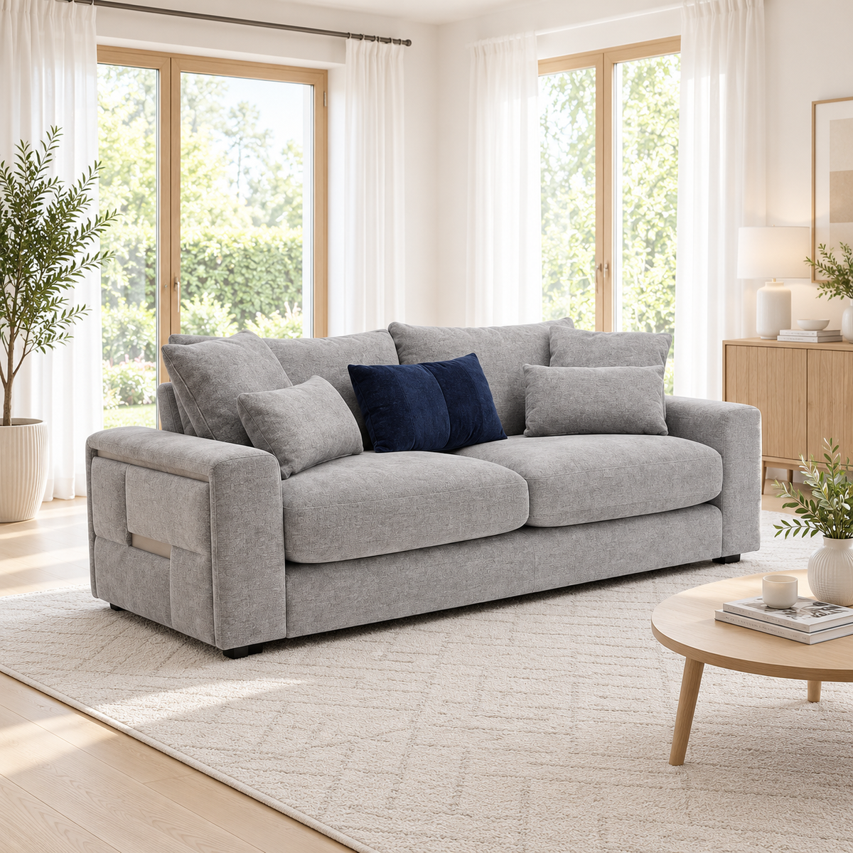 Orion 3 Seater Fabric Sofa
