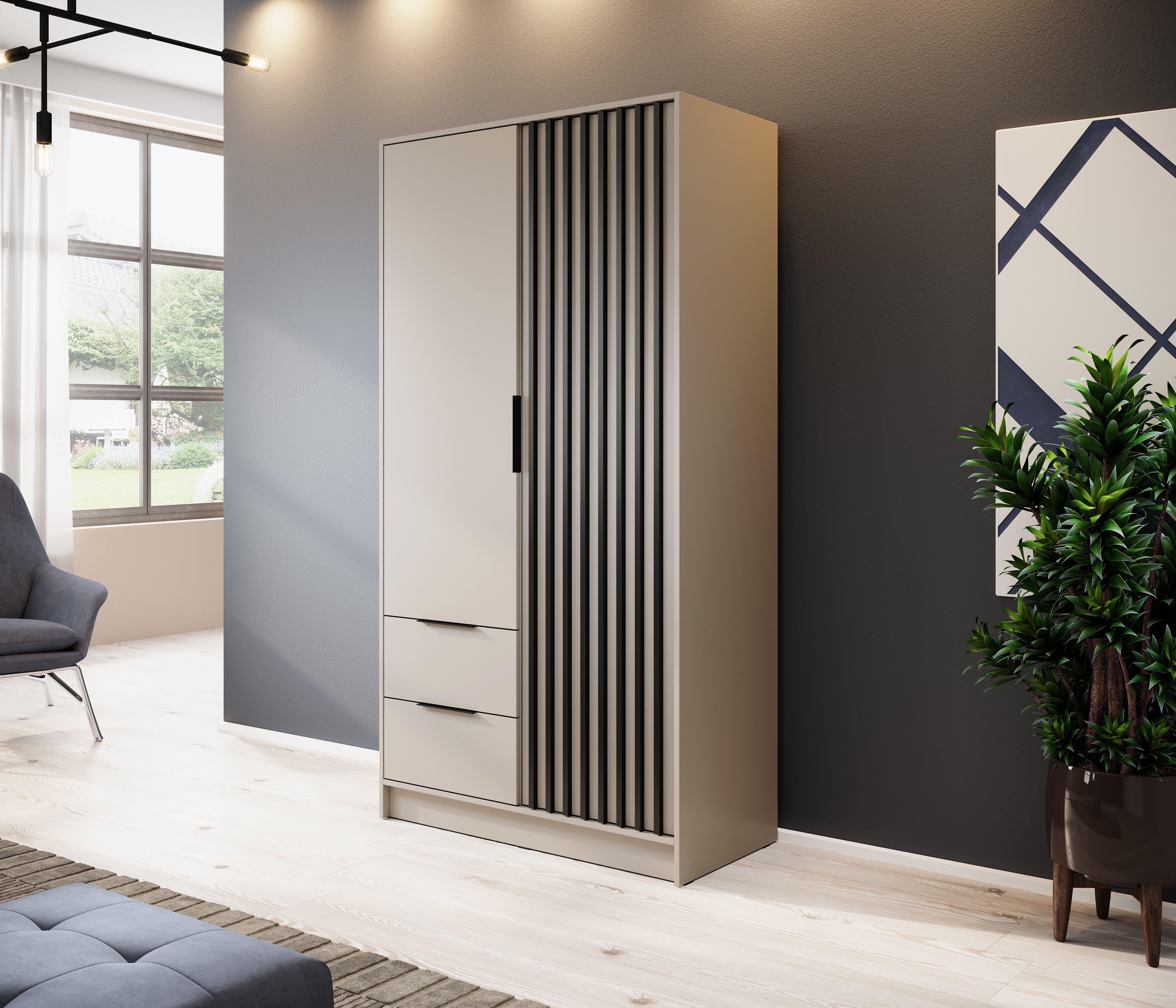 Orla 2 Door Wardrobe W105cm