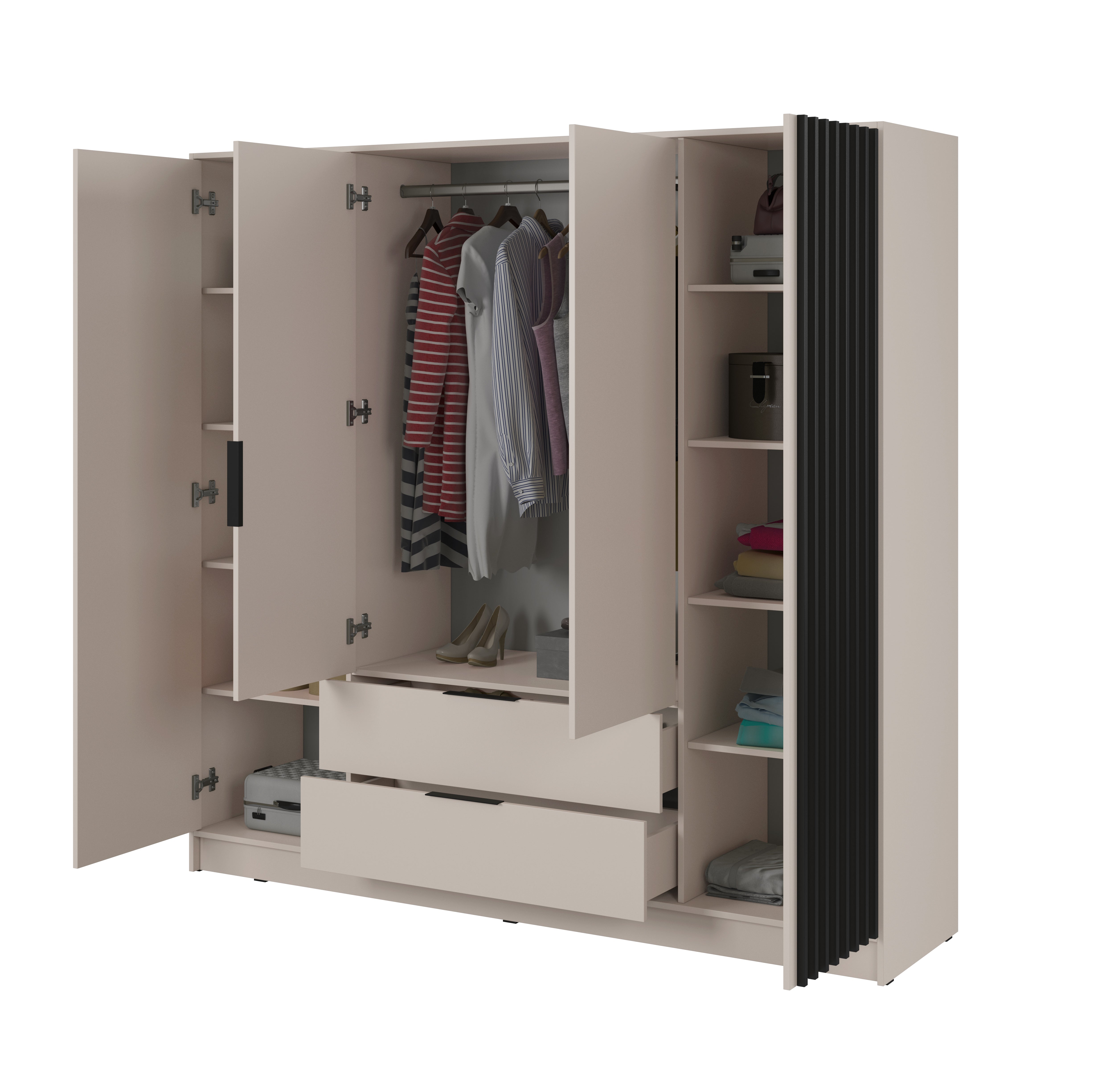 Orla 4 Door Wardrobe W206cm