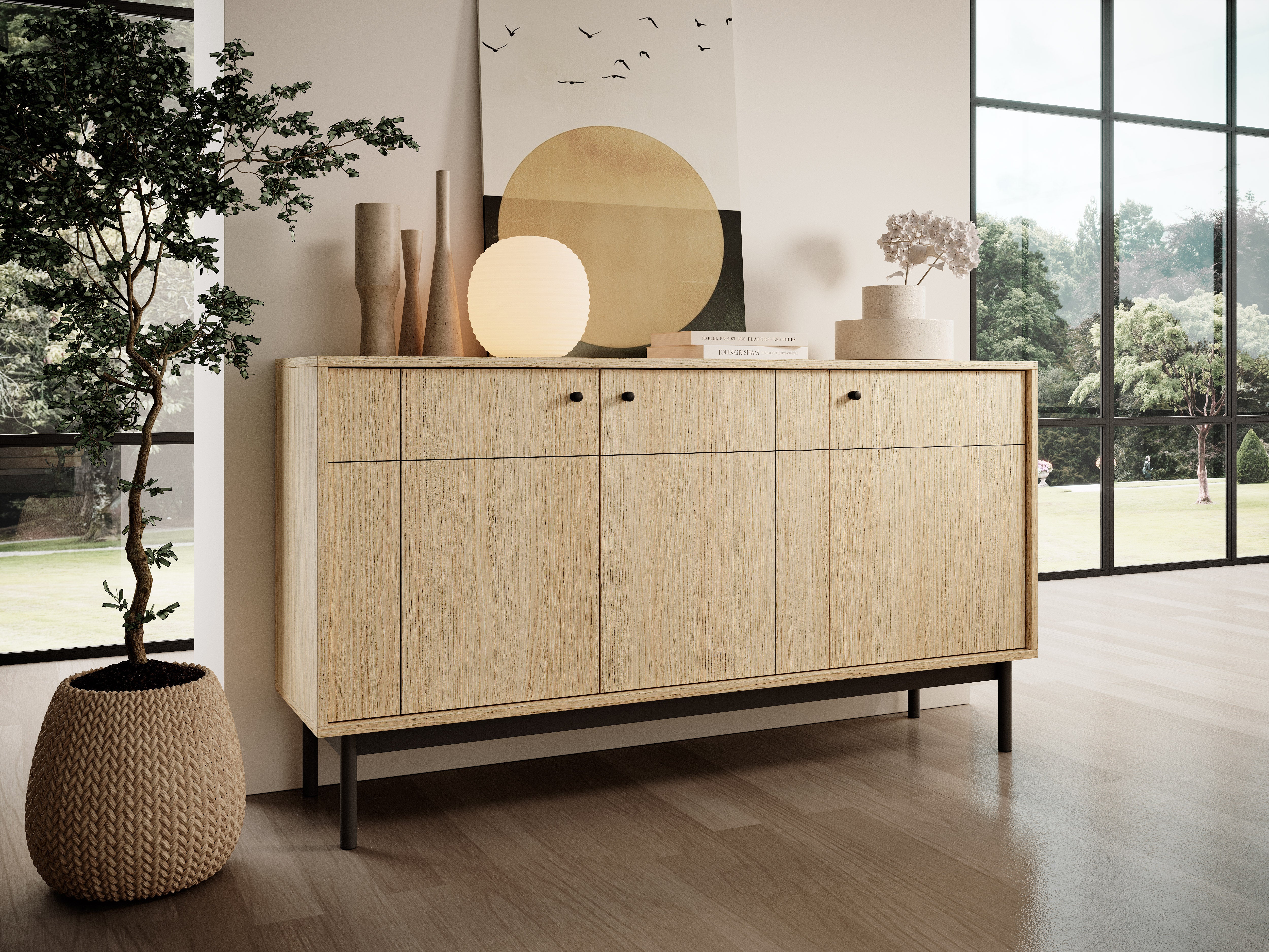 Mia 3 Door Sideboard W154cm