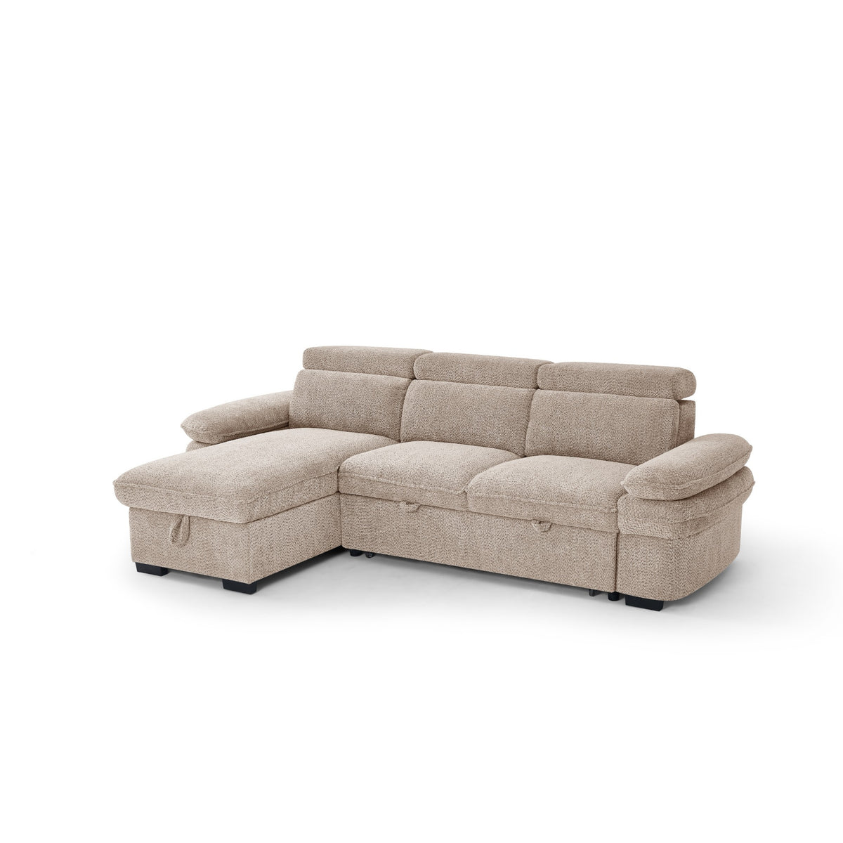 Portofino Corner Sofa Bed | Boucle Fabric