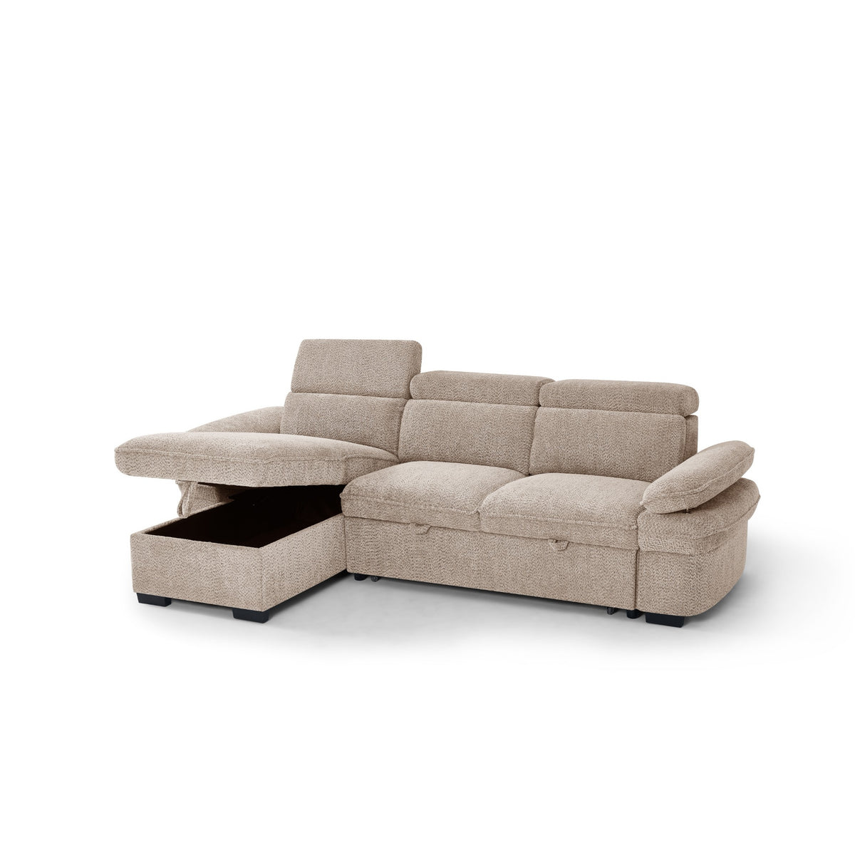 Portofino Corner Sofa Bed | Boucle Fabric