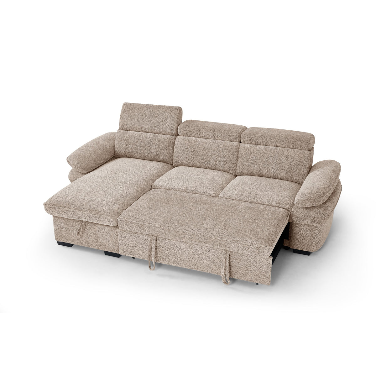 Portofino Corner Sofa Bed | Boucle Fabric