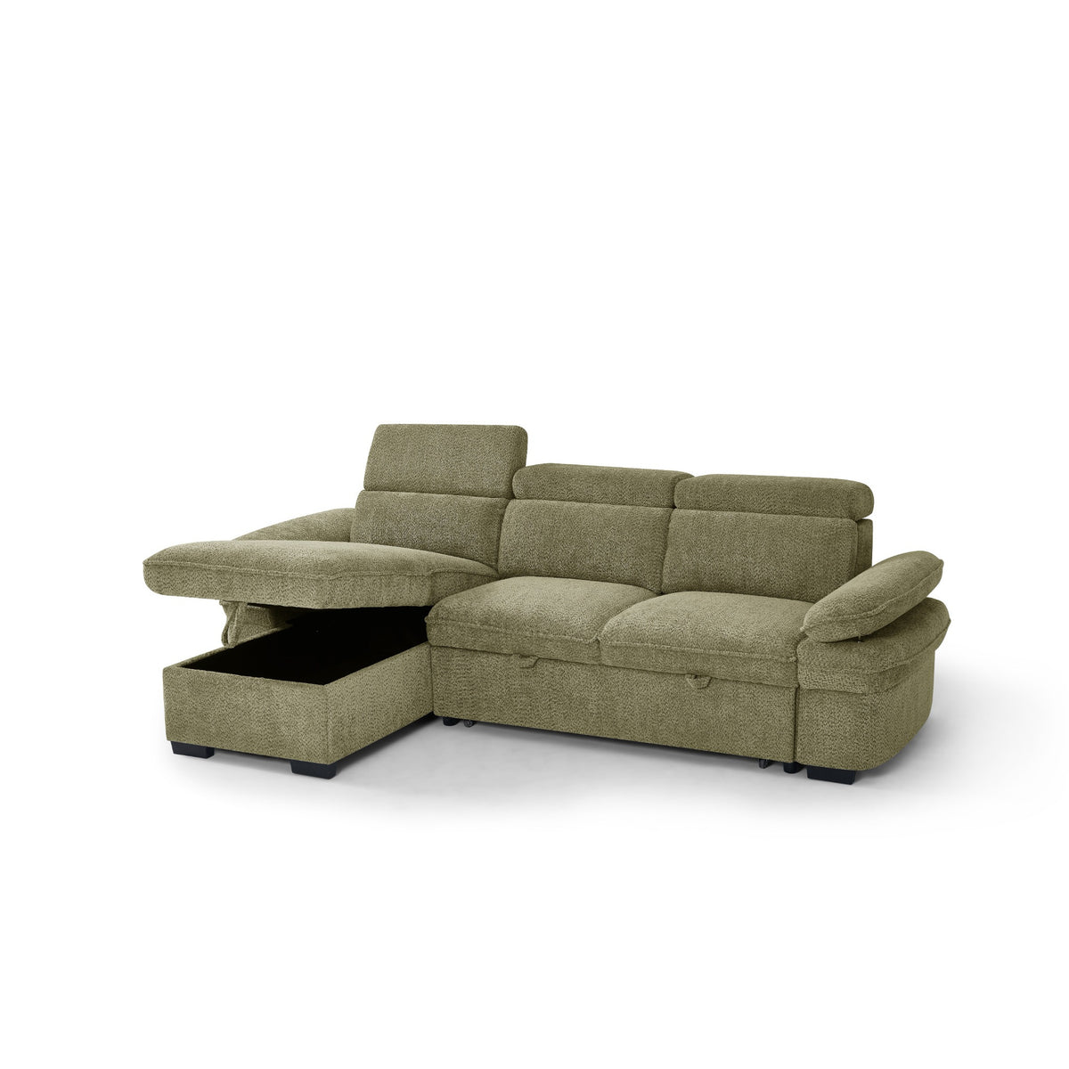 Portofino Corner Sofa Bed | Boucle Fabric
