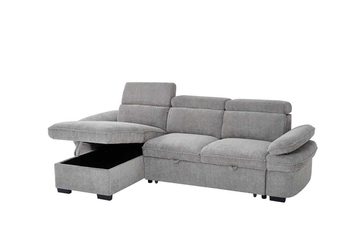 Portofino Corner Sofa Bed | Boucle Fabric