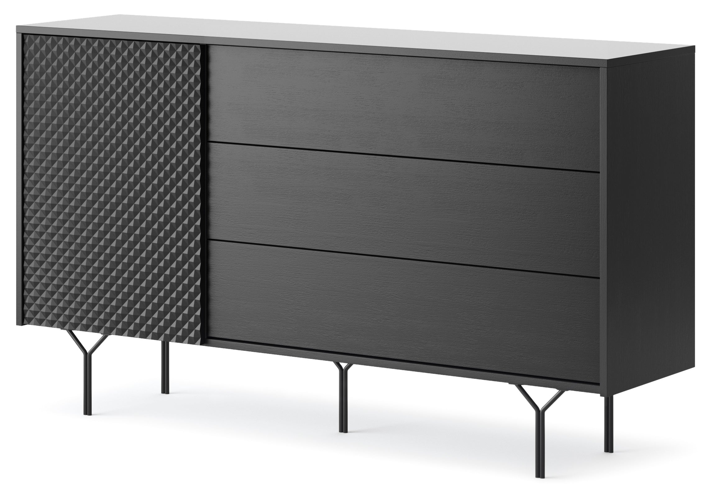 Crow 1 Door 3 Drawers Sideboard W144cm