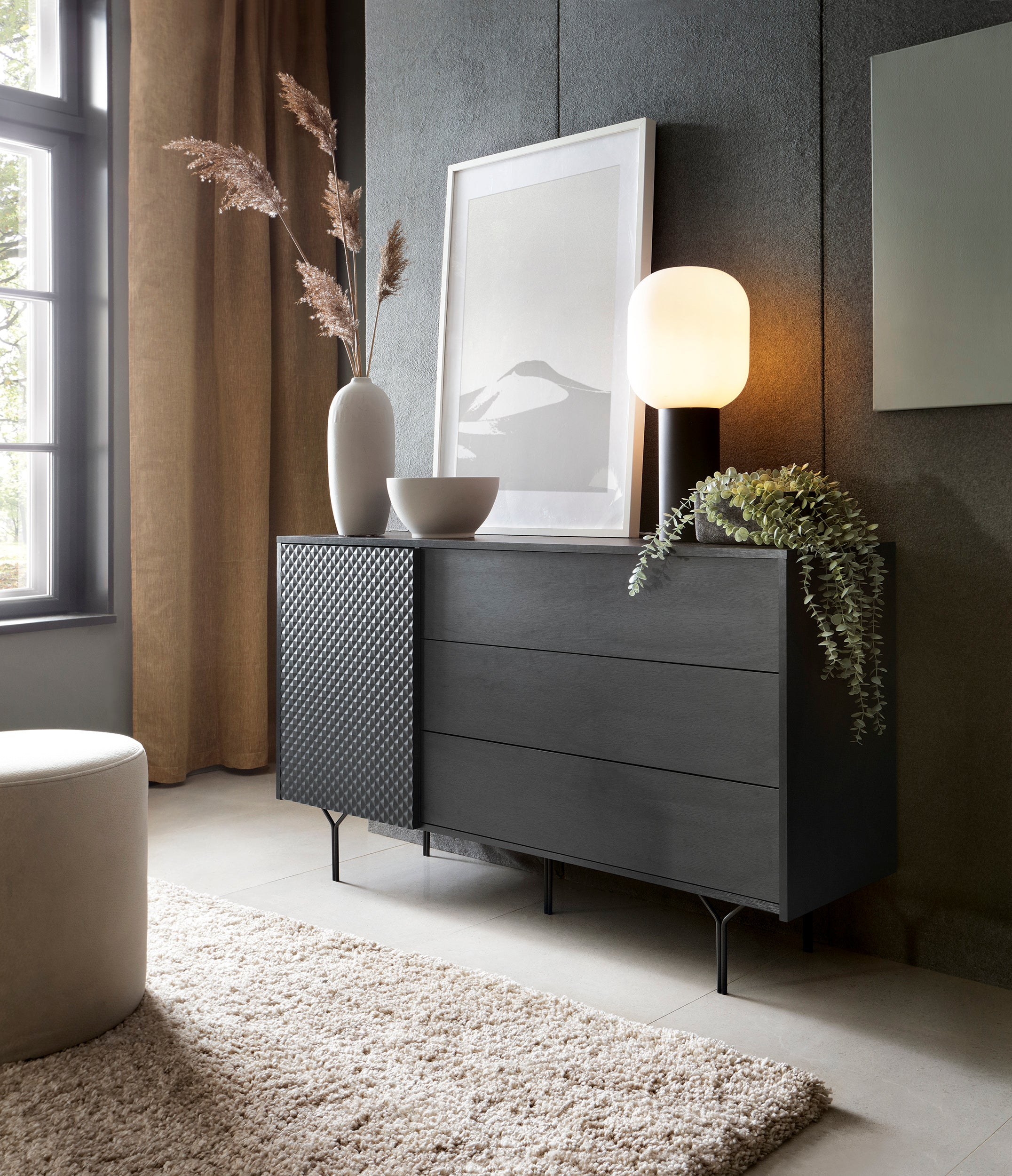 Crow 1 Door 3 Drawers Sideboard W144cm