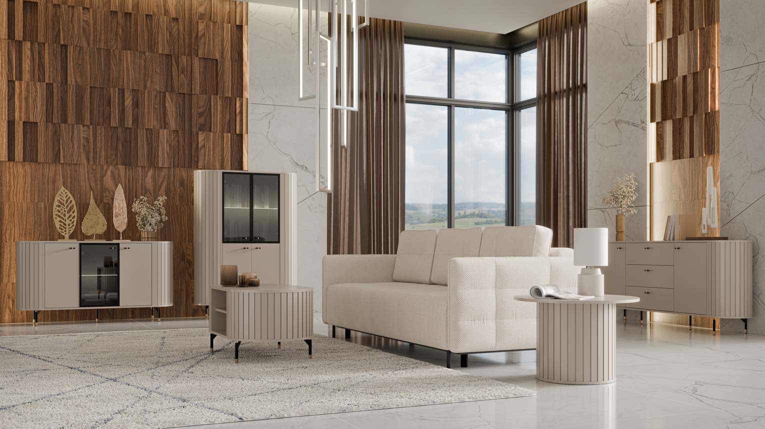 Libra Round Coffee Table W70cm