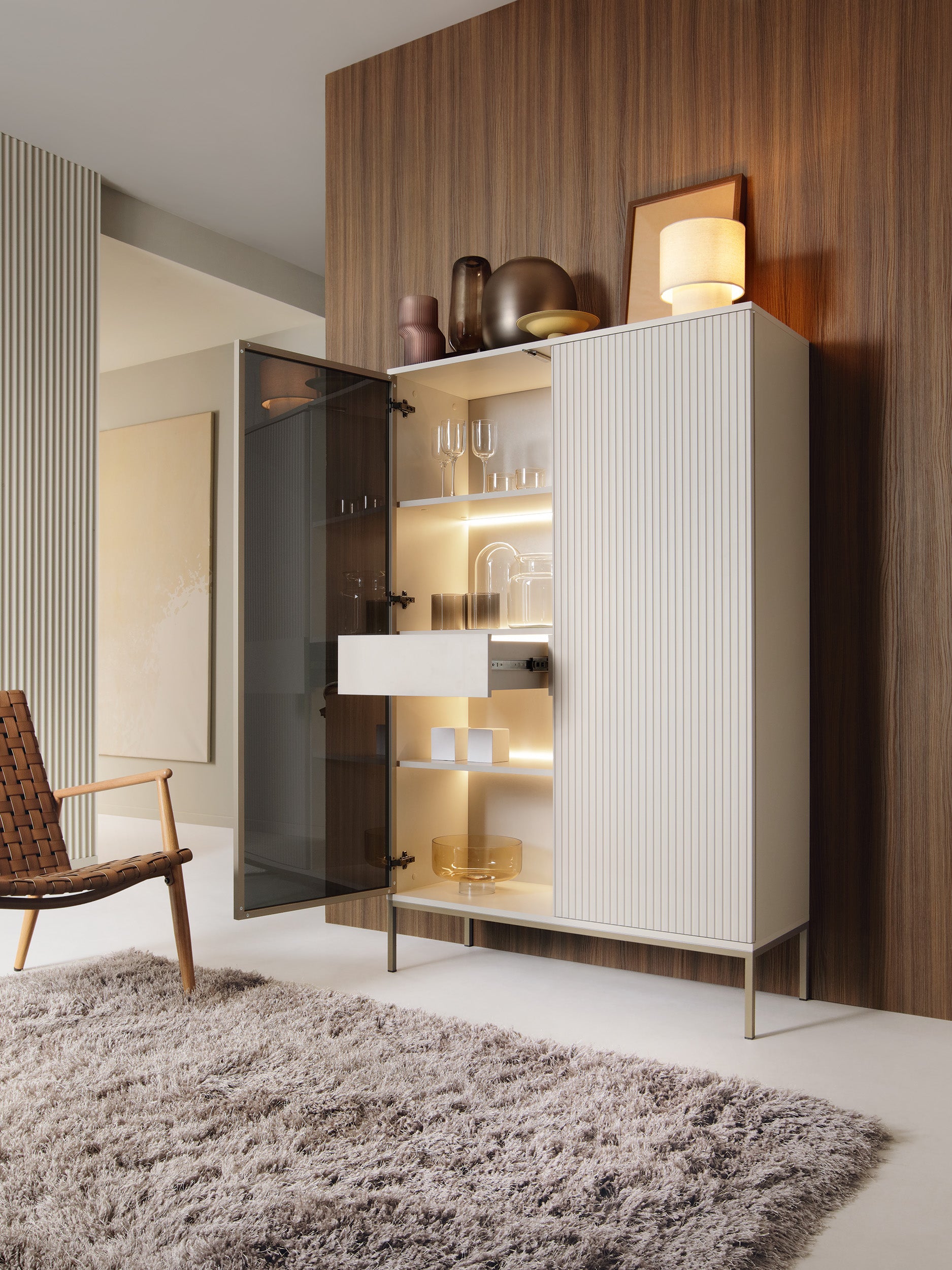 Tina Display Cabinet High W104cm