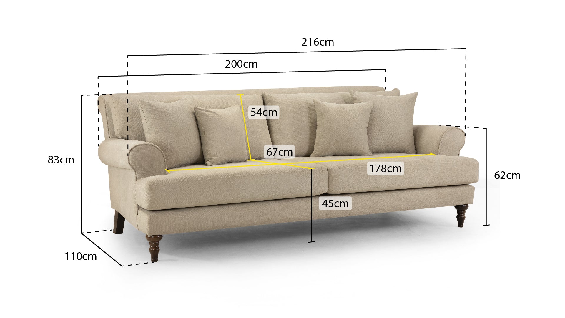 Summer 4 Seater Sofa