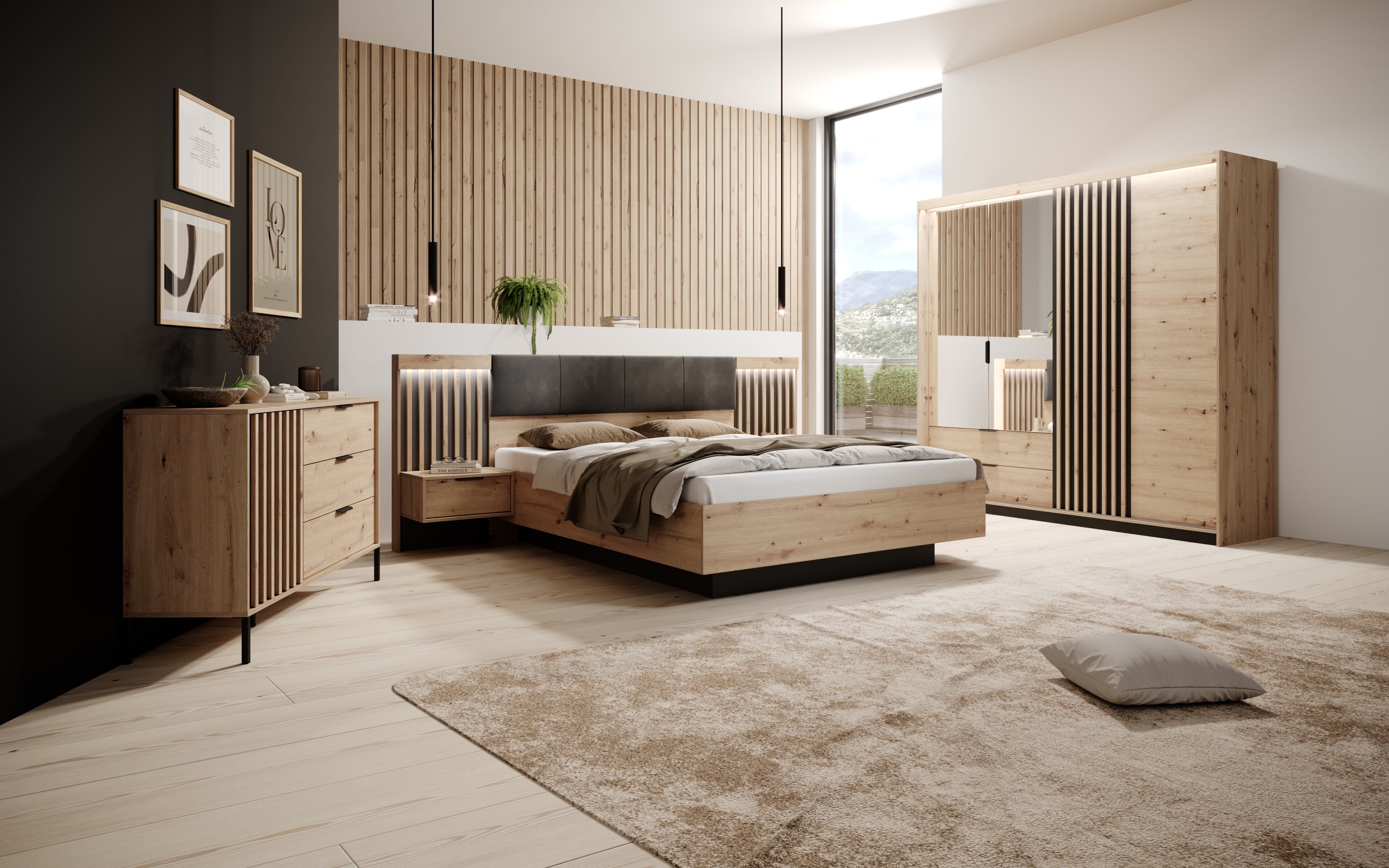 Aliste Ottoman Storage Bed [EU King]