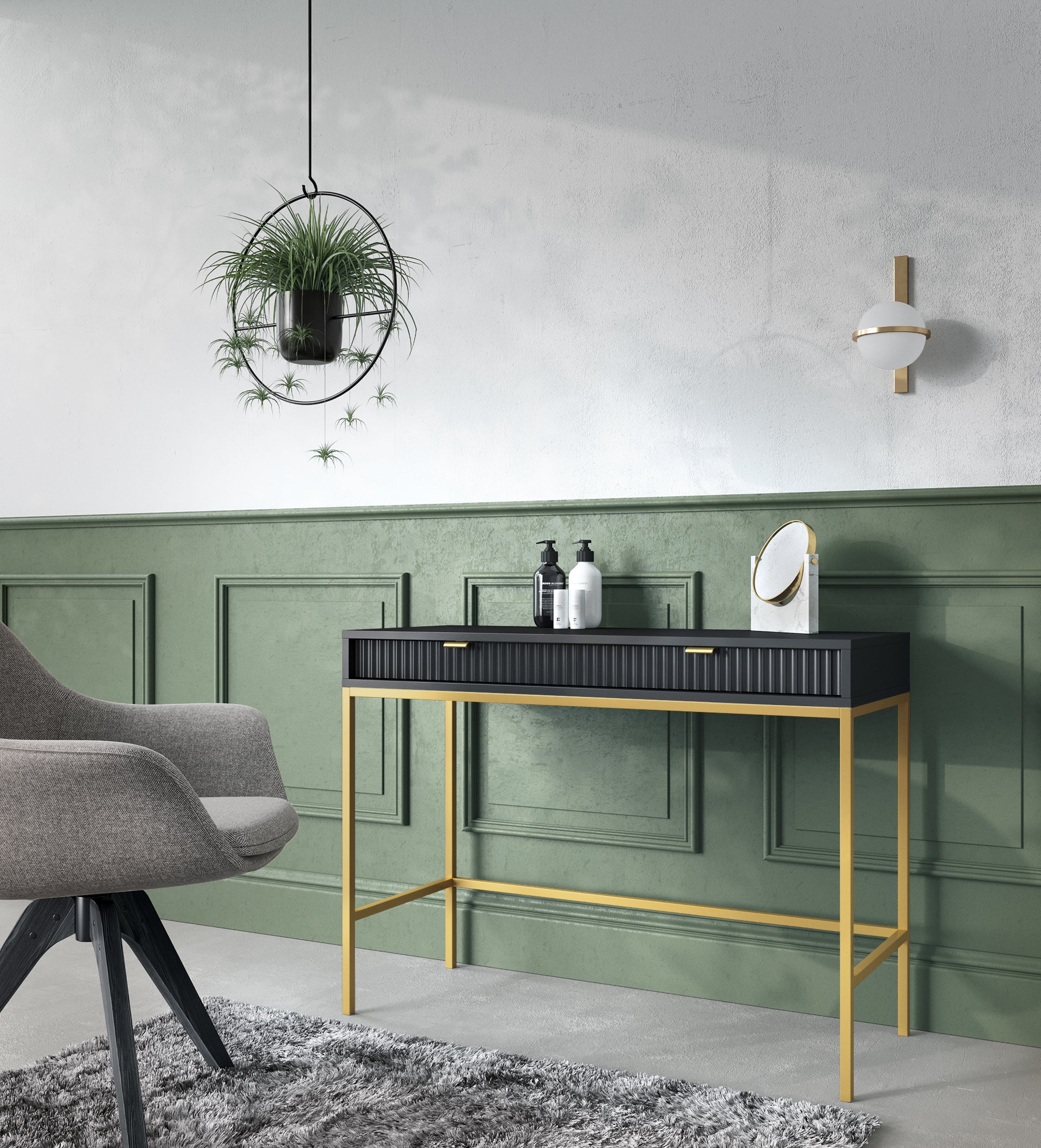 Ridge Dressing Table/Console Table/Desk W104cm