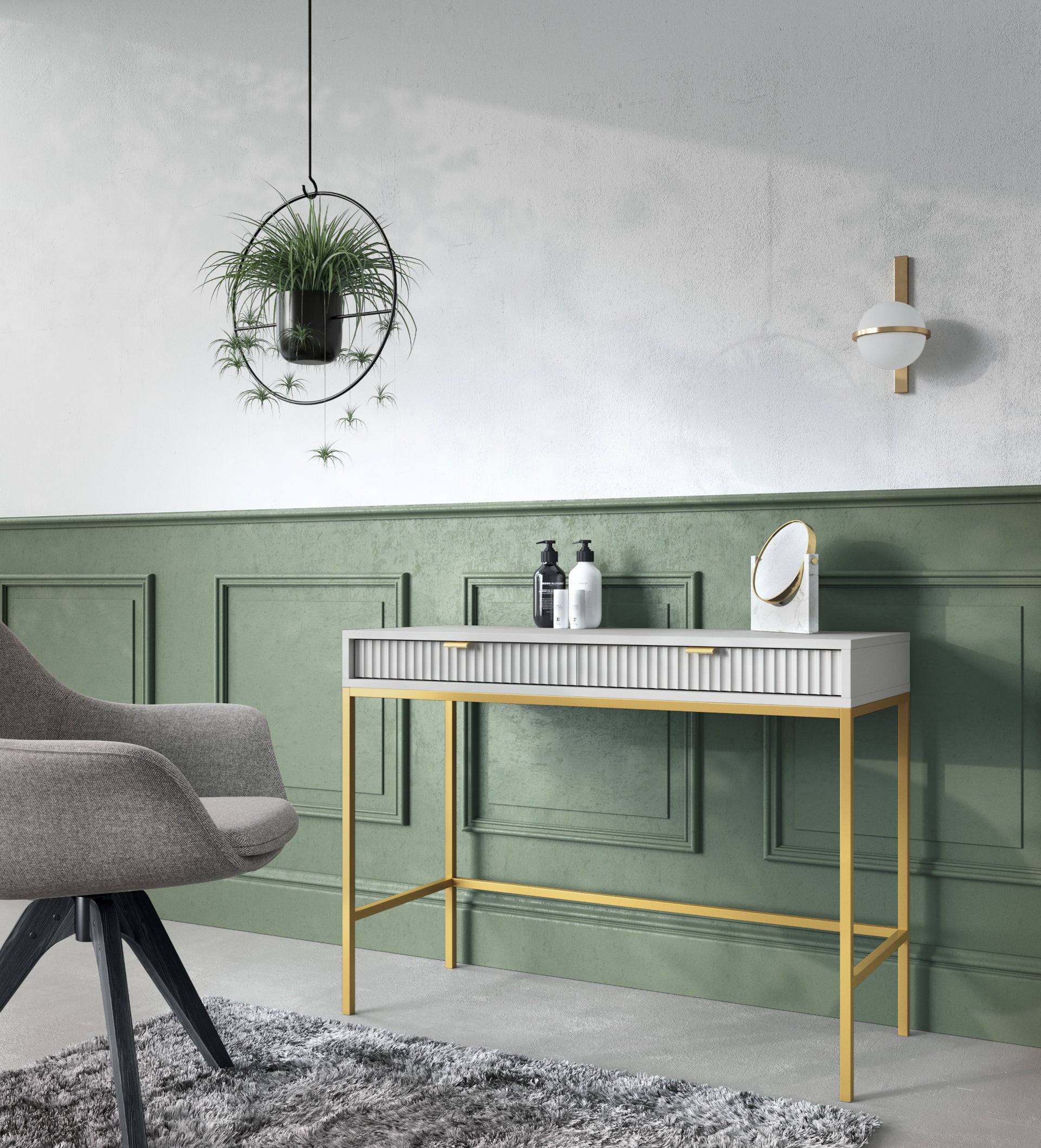 Ridge Dressing Table/Console Table/Desk W104cm