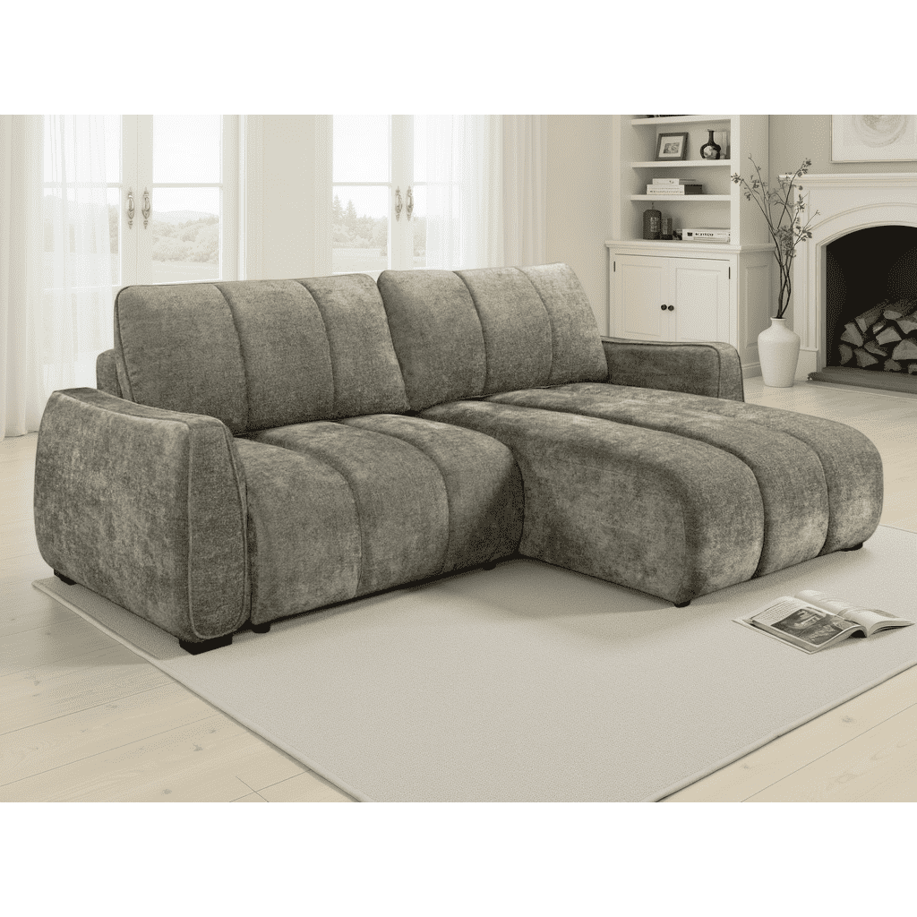 Aura Universal Corner Sofa Bed – Storage | 3 Colours