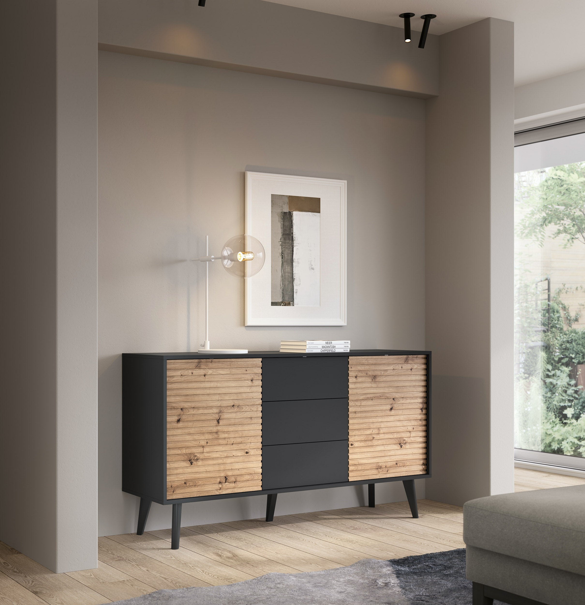 Lily 2 Door 3 Drawers Sideboard W154cm
