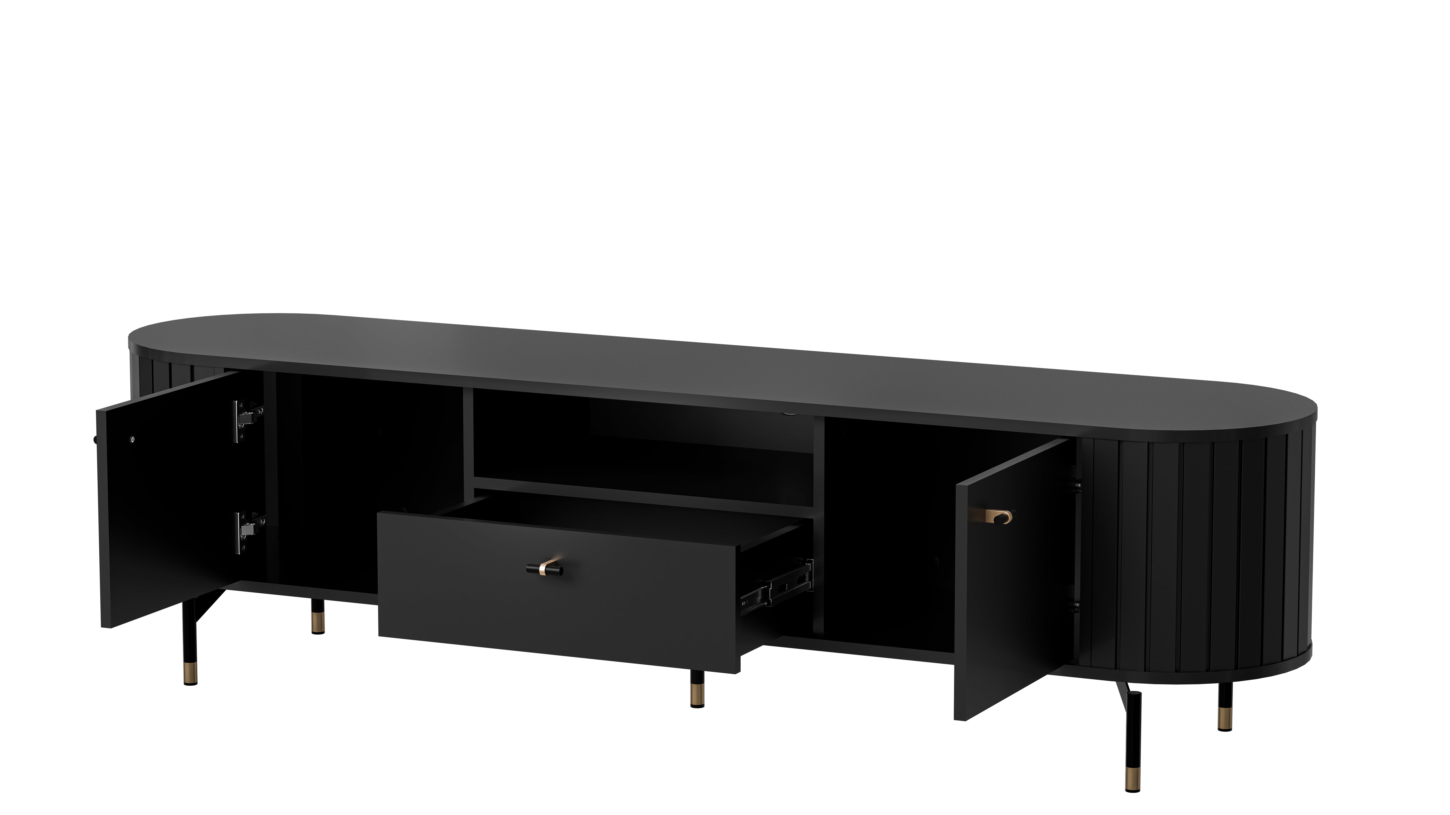 Libra 2 Door 1 Drawer TV Cabinet W180cm