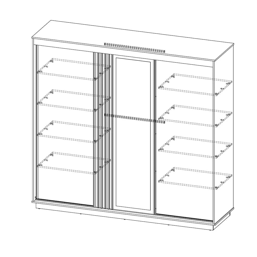 Ella Sliding Wardrobe W240cm